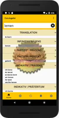 ConJugator Free android App screenshot 1